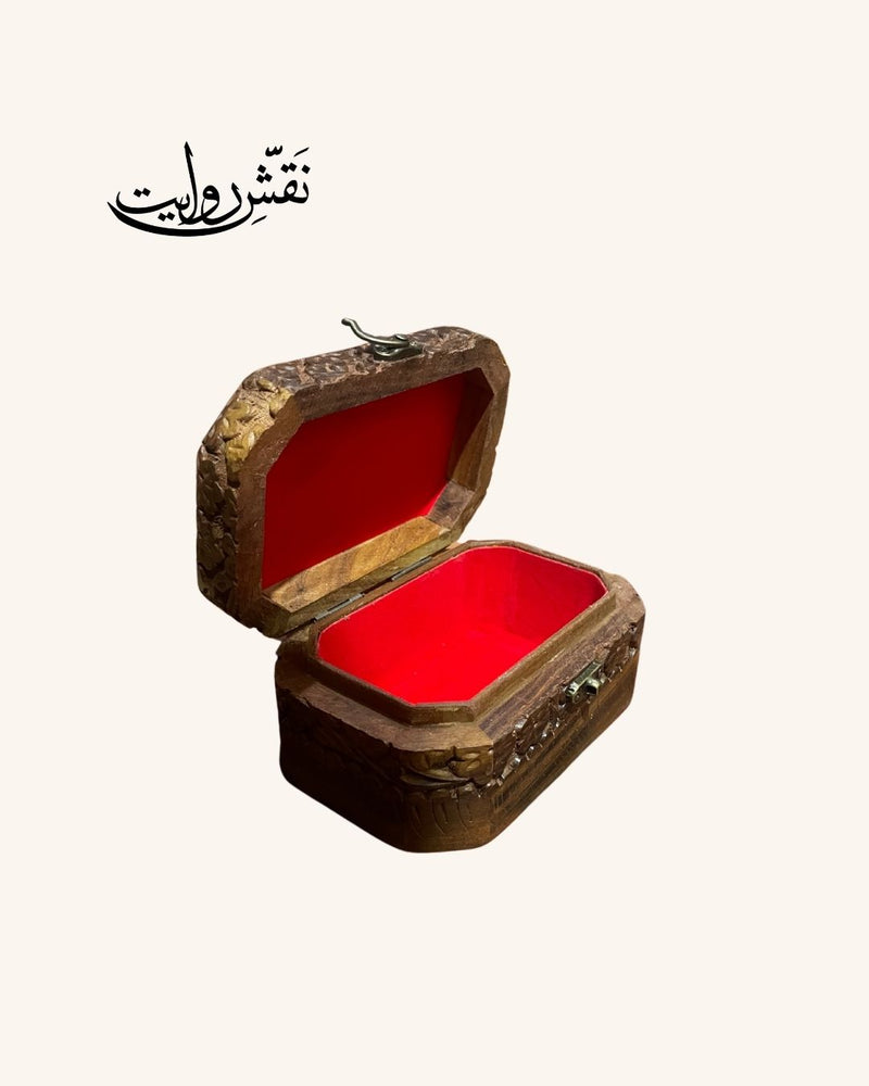 Hand-Carved Wooden Jewelry Box(Small)