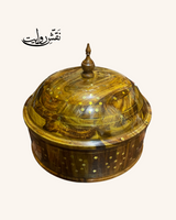 Brass Art  Wooden Hotpot